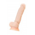 Фаллоимитатор RealStick Silicone Charlie H, сайлекспан, телесный, 18 см