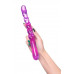 Двусторонний фаллоимитатор A-Toys by TOYFA Tanza, TPE, фиолетовый, 27,5 см