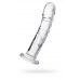 Нереалистичный фаллоимитатор Sexus Glass, стекло, прозрачный, 19,5 см