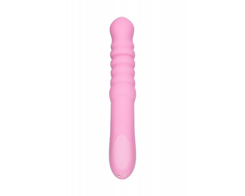 Вибратор JOS Lixy, с функцией Up&Down, силикон, розовый, 23 см