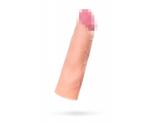 Насадка на пенис A-Toys by TOYFA Kiger, SoftSkin, телесный, 16,5 см