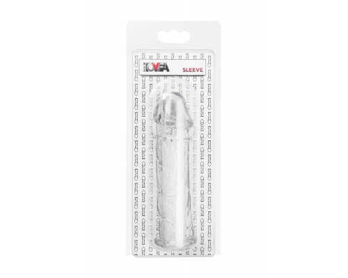 Насадка на пенис TOYFA Basic, TPE, прозрачный, 12,5 см