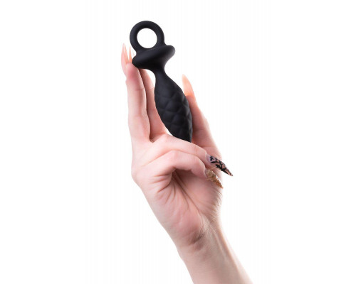 Анальная пробка Erotist Strob S - size, силикон, черная, 11,7 см