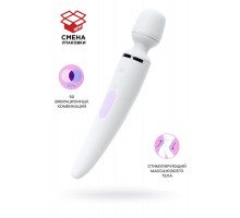 Нереалистичный вибратор Satisfyer Wand-er Woman, ABS пластик, белый, 34 см