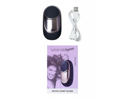 Мини-вибратор Satisfyer Dark Desire, черный, 9,2 см