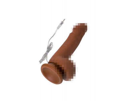 Реалистичный вибратор RealStick Elite Mulatto, коричневый, 13 см