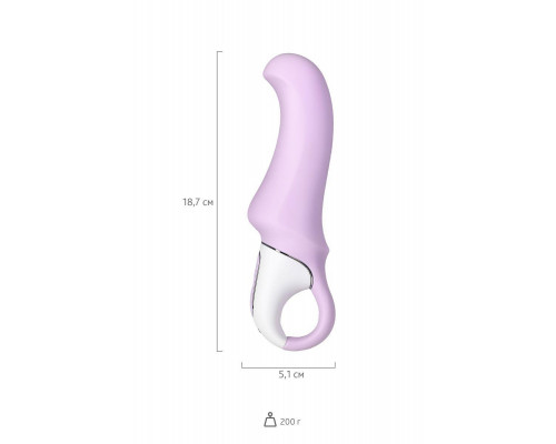 Нереалистичный вибратор Satisfyer Vibes Charming Smile, силикон, фиолетовый, 18,7 см.