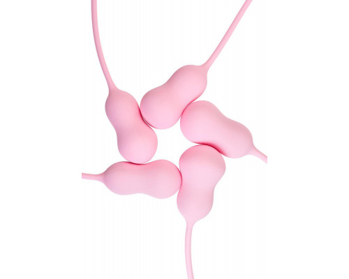Набор вагинальных шариков Flovetta TULIPS, силикон, розовый, 5,3 см