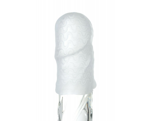 Мастурбатор A-Toys by TOYFA Pocket Wavy, TPR, белый, 7,8 см