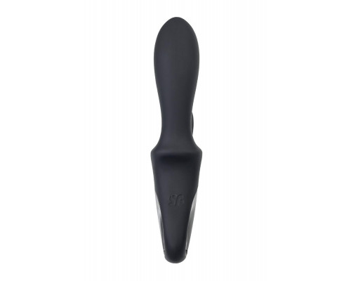 Вибростимулятор-унисекс с подогревом Satisfyer Heated Climax+ Connect App, черный, 20,7 см
