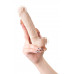 Фаллоимитатор RealStick Silicone Charlie H, сайлекспан, телесный, 18 см