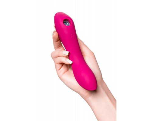 Вакуумный стимулятор клитора с вибрацией Satisfyer Curvy Trinity 3, красный, 17,7 см