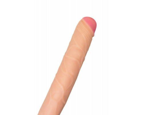 Фаллоимитатор RealStick Brutal Castor двусторонний, neoskin, телесный, 56 cм