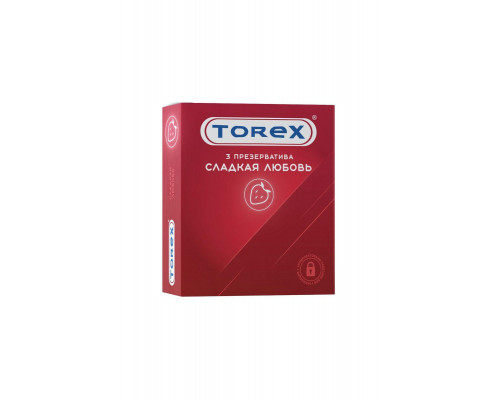 Презервативы Torex, «Сладкая любовь», латекс, 19 см, 5,5 см, 3 шт.