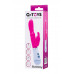 Вибратор с клиторальным стимулятором A-Toys by TOYFA Bubbly, TPE, розовый, 20 см