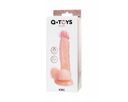 Реалистичный фаллоимитатор A-Toys by TOYFA Kirc, TPE, телесный, 17 см