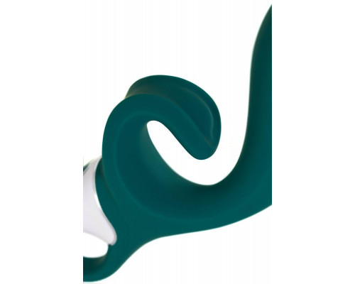Нереалистичный вибратор Satisfyer Hug me Connect App, силикон, серо-голубой, 20,5 см