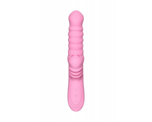 Вибратор JOS Lixy, с функцией Up&Down, силикон, розовый, 23 см