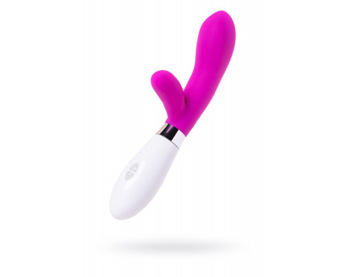 Вибратор с клиторальным стимулятором A-Toys by TOYFA Mady, силикон, розовый, 20,4 см