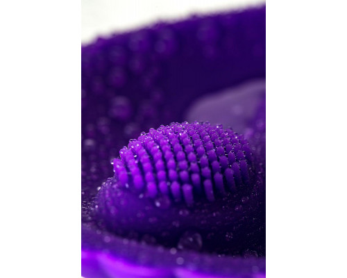 Вибратор A-Toys by TOYFA Fash с клиторальным стимулятором, силикон, фиолетовый, 12 см