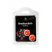 Массажное масло SECRET PLAY BRAZILIAN BALLS, ягоды, 2 х 4 гр