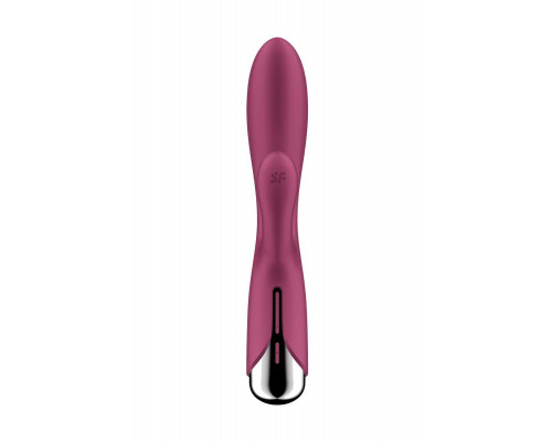 Вибратор-кролик с ротацией Satisfyer Spinning Rabbit 1, силикон, бордовый, 20,5 см