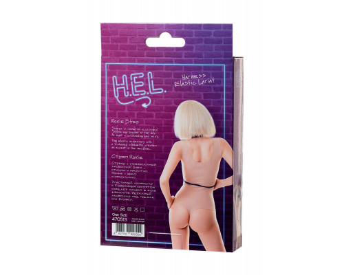 Стреп H.E.L. Roxie, текстиль, черный, OS