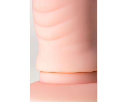 Реалистичный фаллоимитатор A-Toys by TOYFA Twint, силикон, телесный, 19,5 см