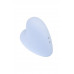Вакуумно-волновой стимулятор клитора с вибрацией Satisfyer Cutie Heart, силикон, голубой, 7,7 см