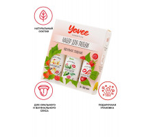 Набор гелей-смазок Yovee для любви (721004+721006+721012), вкусовые (клубника+мята+ваниль), 3х50 мл