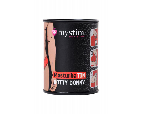 Мастурбатор MasturbaTIN Dotty Donny, TPE, белый, 4,5 см