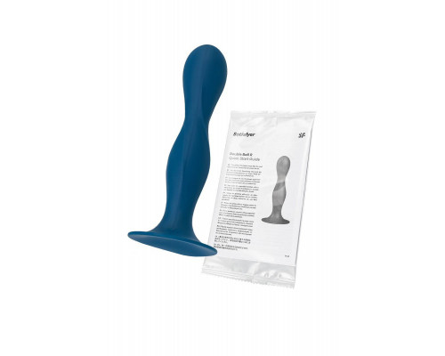Фаллоимитатор Satisfyer Double Ball-R, силикон, синий, 18 см