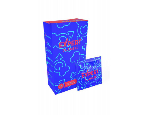 Презервативы EXPERT Classic, классические, 15 шт