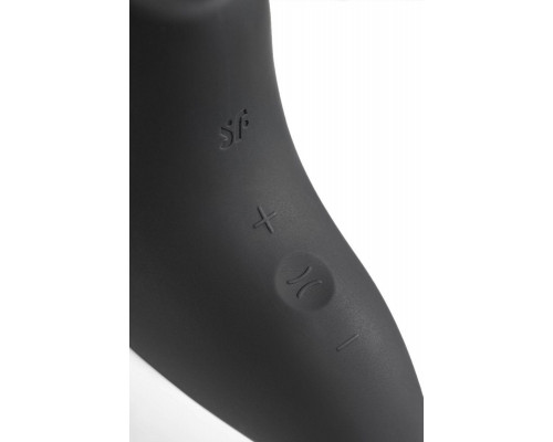 Вакуум-волновой стимулятор клитора Satisfyer Magnetic Deep Pulse, силикон, черный, 11,6 см