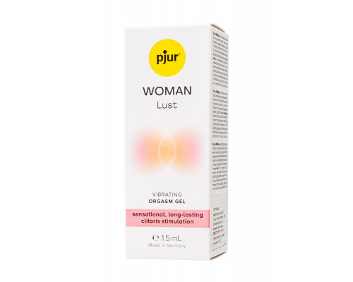 Гель с эффектом вибрации Pjur Woman Lust , со вкусом клубники,15 мл