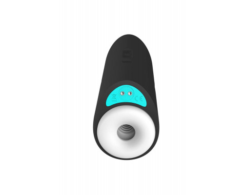 Мастурбатор нереалистичный Sense Max, силикон, черный, 18.5 см