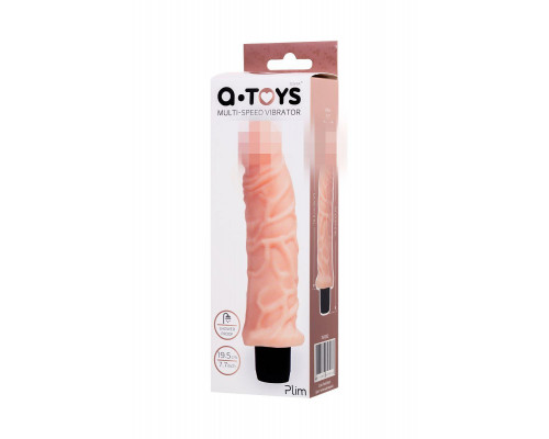 Реалистичный вибратор A-Toys by TOYFA Plim, TPE, телесный, 19,5 см