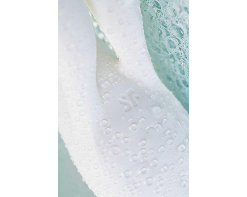 Вибратор с клиторальным стимулятором Satisfyer Double Flex Connect App, белый, силикон, 20 см