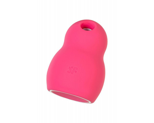 Вакуумный стимулятор клитора с вибрацией Satisfyer Pro To Go 1, красный, 9 см