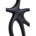 Тройное кольцо на пенис A-Toys by TOYFA KRAKEN, силикон, черный, 10 см