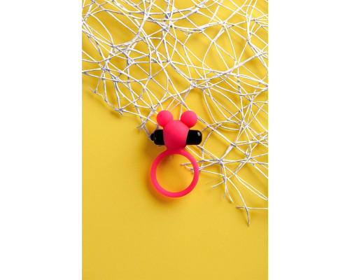 Виброкольцо на пенис A-Toys by TOYFA Pikle, силикон, розовое, 6,9 см, Ø 3,1 см