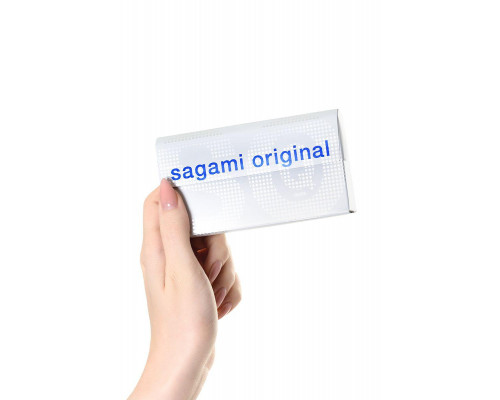 Презервативы Sagami, original Quick 0.02, полиуретан, 17 см, 5,5 см, 6 шт.