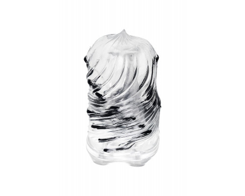 Нереалистичный мастурбатор TENGA Crysta Leaf, TPE, прозрачный, 15,5 см