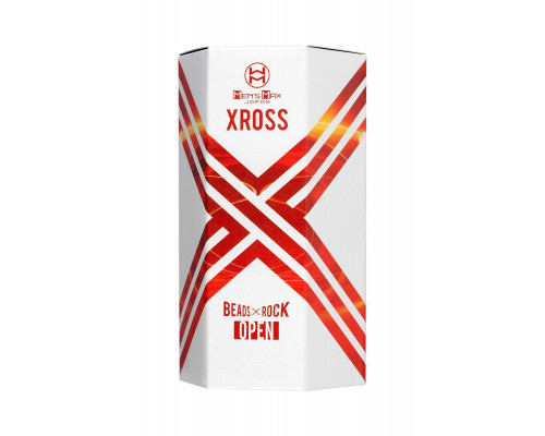 Мастурбатор нереалистичный MensMax XROSS BEADS×ROCK OPEN, TPE, прозрачный, 14,2 см