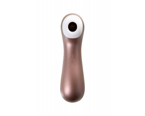Вакуум-волновой стимулятор клитора Satisfyer Pro 2+, силикон, розовое золото, 15 см