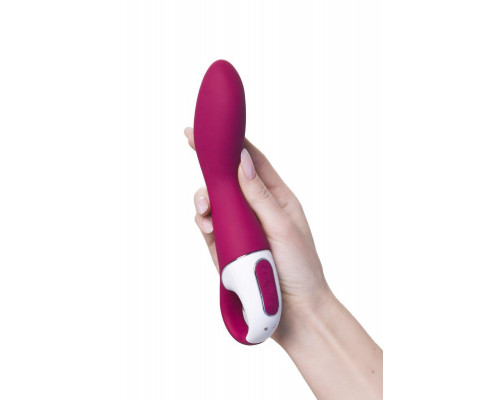 Вибратор с подогревом Satisfyer Heated Thrill Connect App, бордовый, 20,6 см