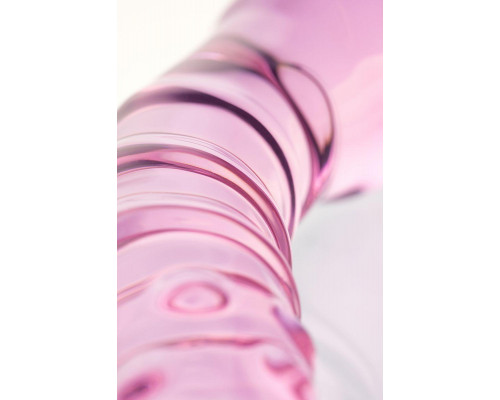Двусторонний фаллоимитатор Sexus Glass, стекло, розовый, 20,5 см
