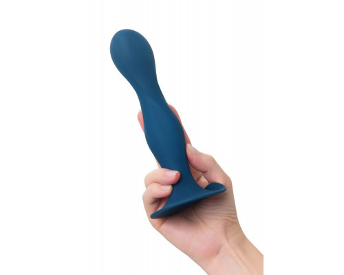 Фаллоимитатор Satisfyer Double Ball-R, силикон, синий, 18 см