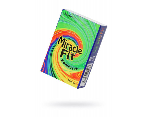 Презервативы Sagami, miracle fit, латекс, 18,5 см, 5,2 см, 5 шт.