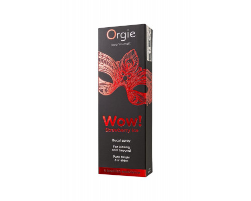Оральный спрей с охлаждающим эффектом Orgie WOW! STRAWBERRY ICE Blowjob Spray, клубника, 10 мл
